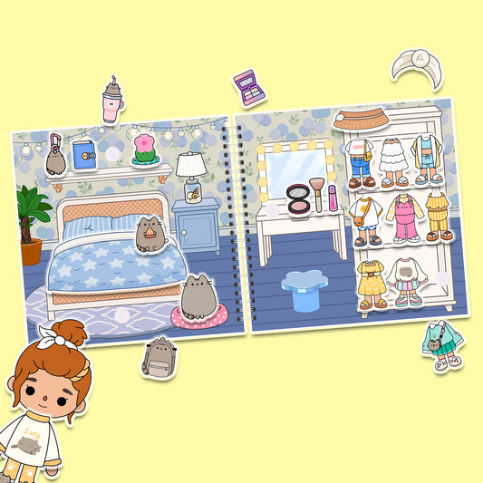 Secret House by the Sea – Kreativ-Buch mit Klett-Stickern