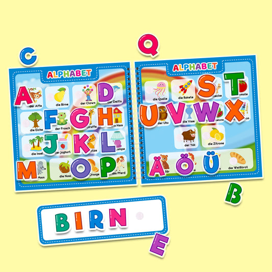 Mein erstes Deutsch (Teil 1) - Interaktives Buch mit Klett-Stickern