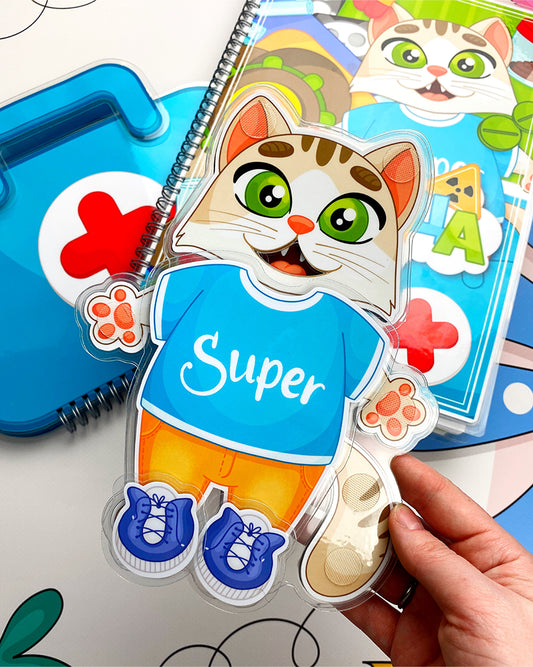 Krankenhaus - Kreativ-Buch mit Klett-Stickern