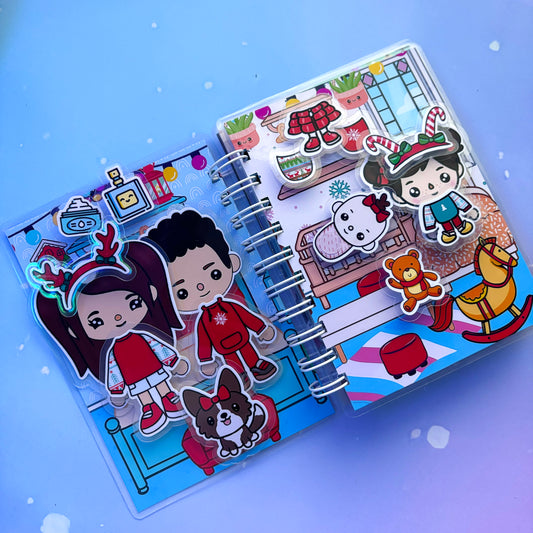 Wintermärchen (Teil 1) – Mini-Buch mit Klett-Stickern