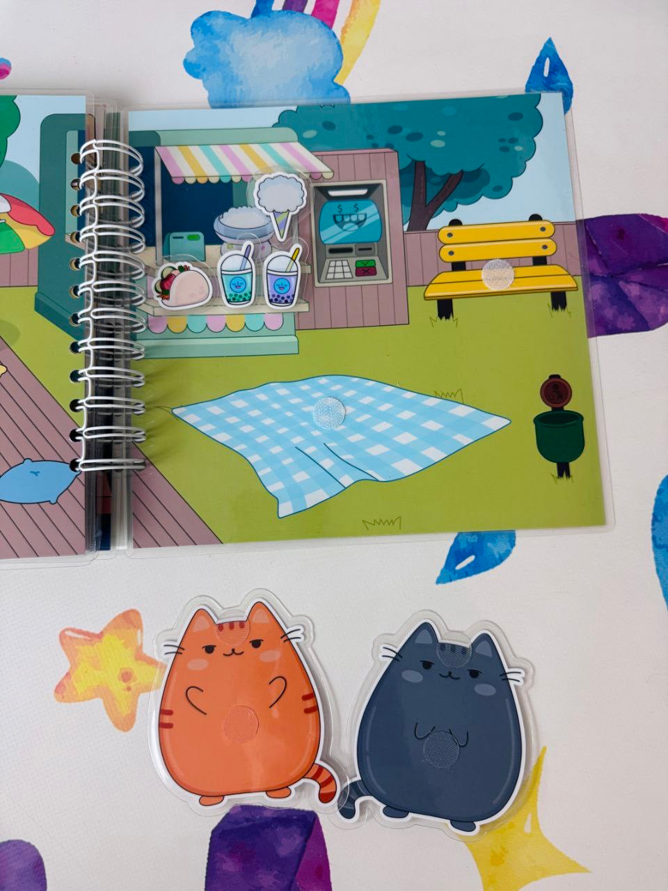 Pusheens Haus - Kreativ-Buch mit Klett-Stickern