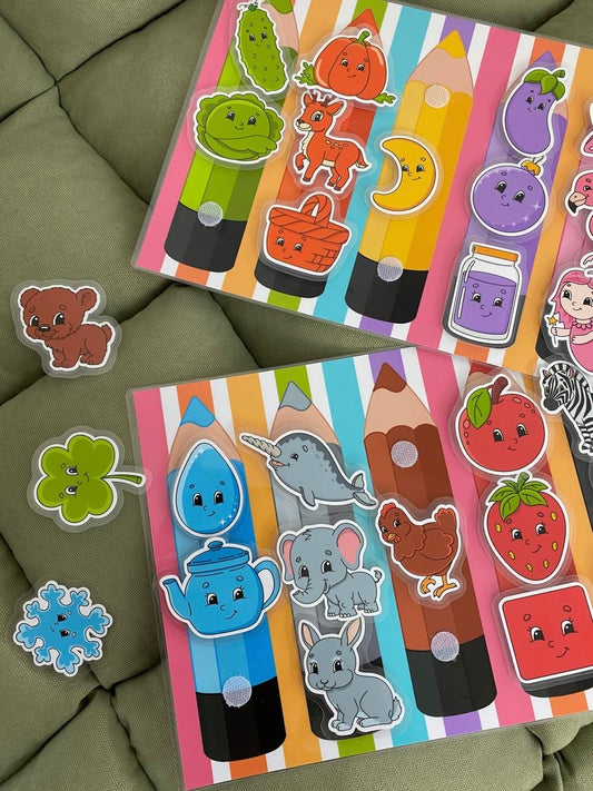 Lernspiel „Bunte Buntstifte“ – Farben erkennen, zuordnen & sortieren