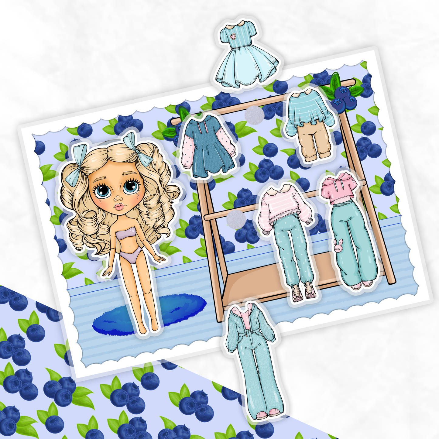 Anziehen und Spielen, Meine süßen Puppen - Kreativ-Buch mit Klett-Stickern