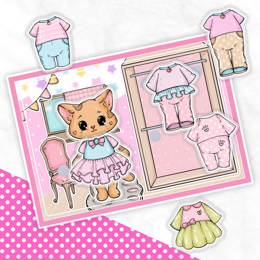 Anziehen und Spielen, Meine süßen Tierfreunde - Kreativ-Buch mit Klett-Stickern