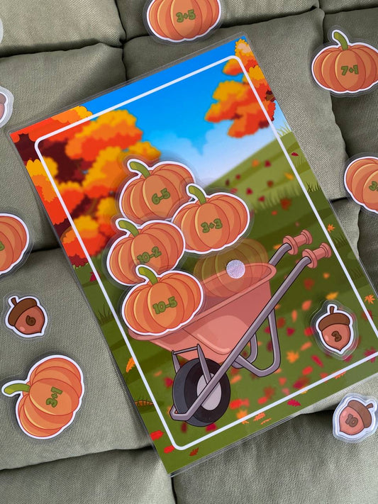 Lernspiel „Herbstliche Kürbiszauberei“ – Rechnen bis 10