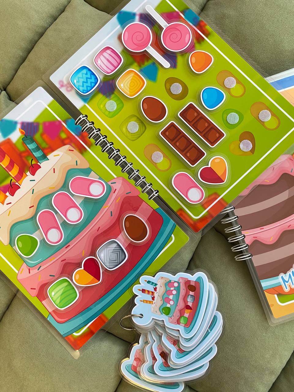 Mein Geburtstagskuchen - Interaktives Buch mit Klett-Stickern