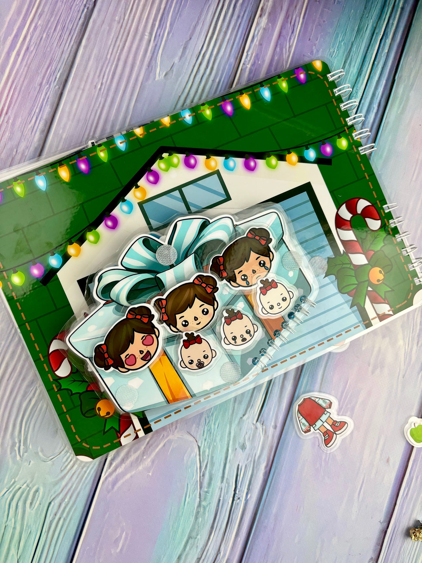 Wintermärchen (Teil 1) - Kreativ-Buch mit Klett-Stickern