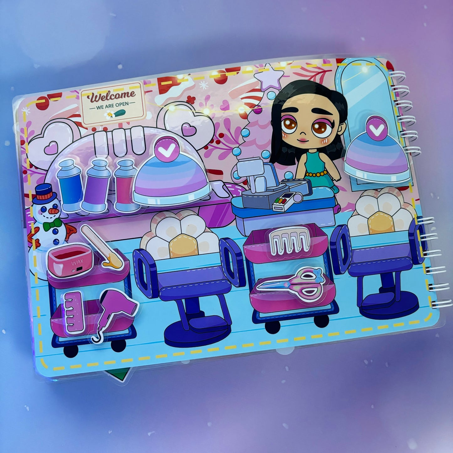 Wintergeschichten – Kreativ-Buch mit Klett-Stickern