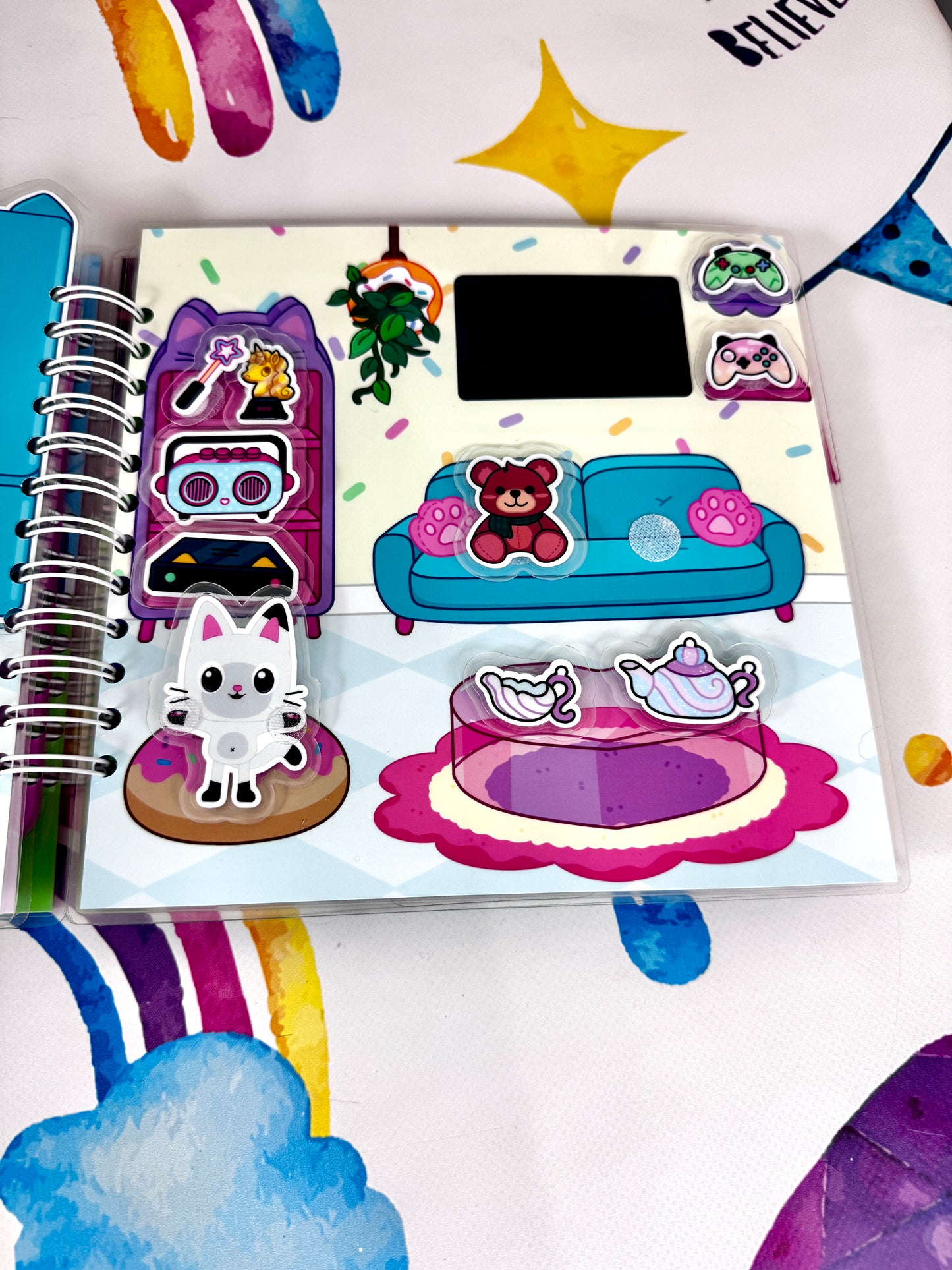 Gabbys Haus - Kreativ-Buch mit Klett-Stickern