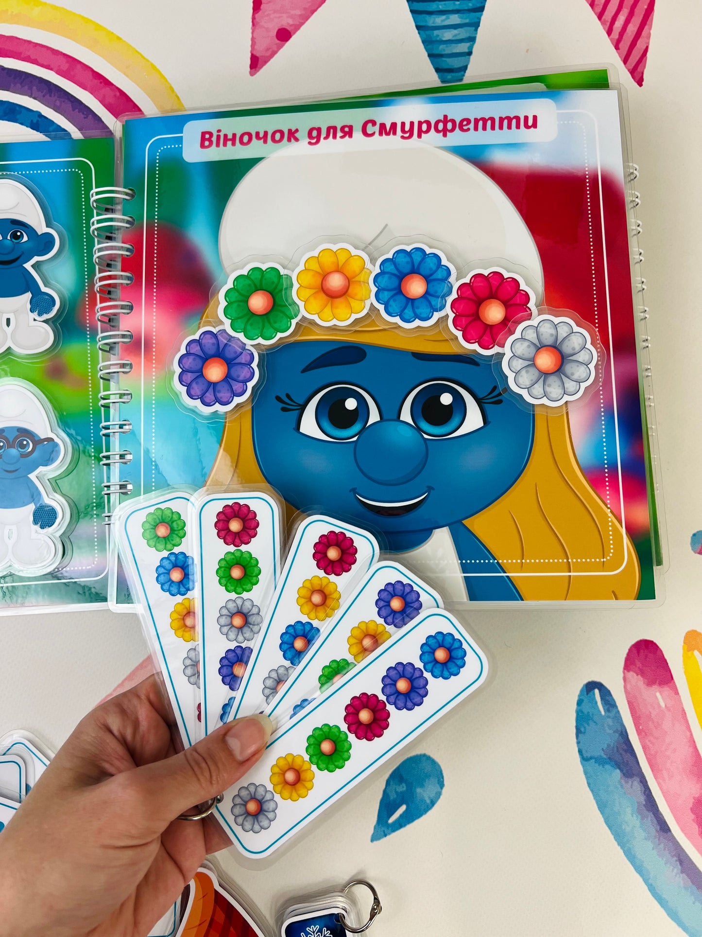 Märchenschlümpfe – Interaktives Buch mit Klett-Stickern