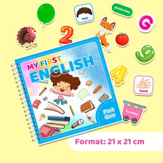 My First English (Part 1) – Interaktives Buch mit Klett-Stickern