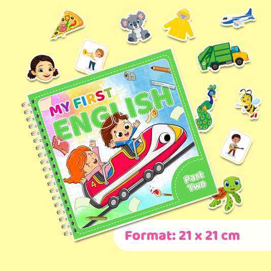 My First English (Part 2) – Interaktives Buch mit Klett-Stickern