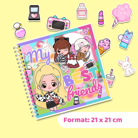 My Best Friends – Kreativ-Buch mit Klett-Stickern