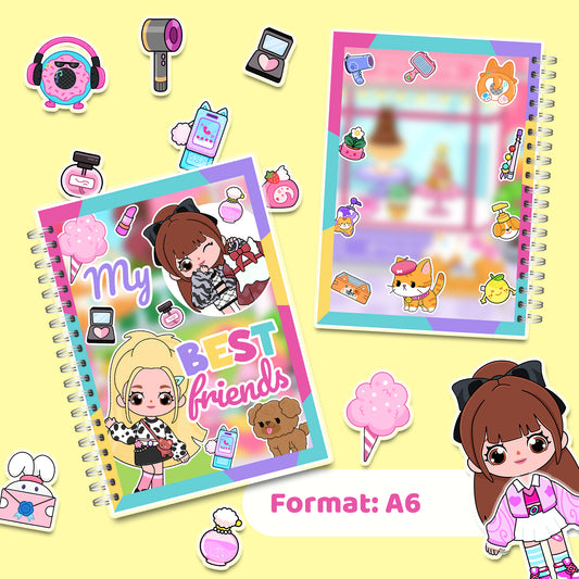 My Best Friends – Mini-Buch mit Klett-Stickern