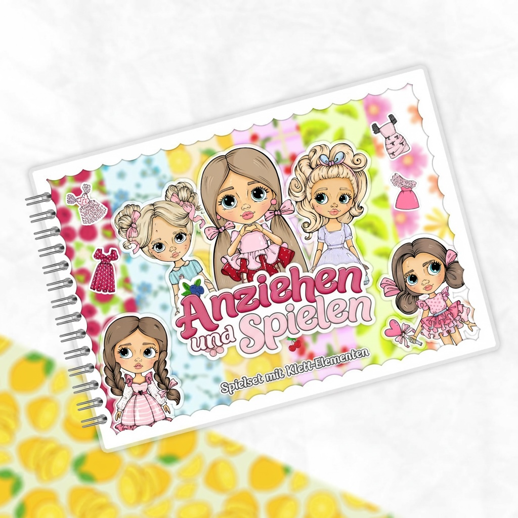 Anziehen und Spielen, Meine süßen Puppen - Kreativ-Buch mit Klett-Stickern