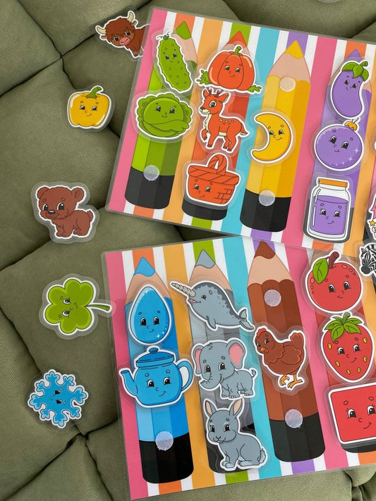 Lernspiel „Bunte Buntstifte“ – Farben erkennen, zuordnen & sortieren