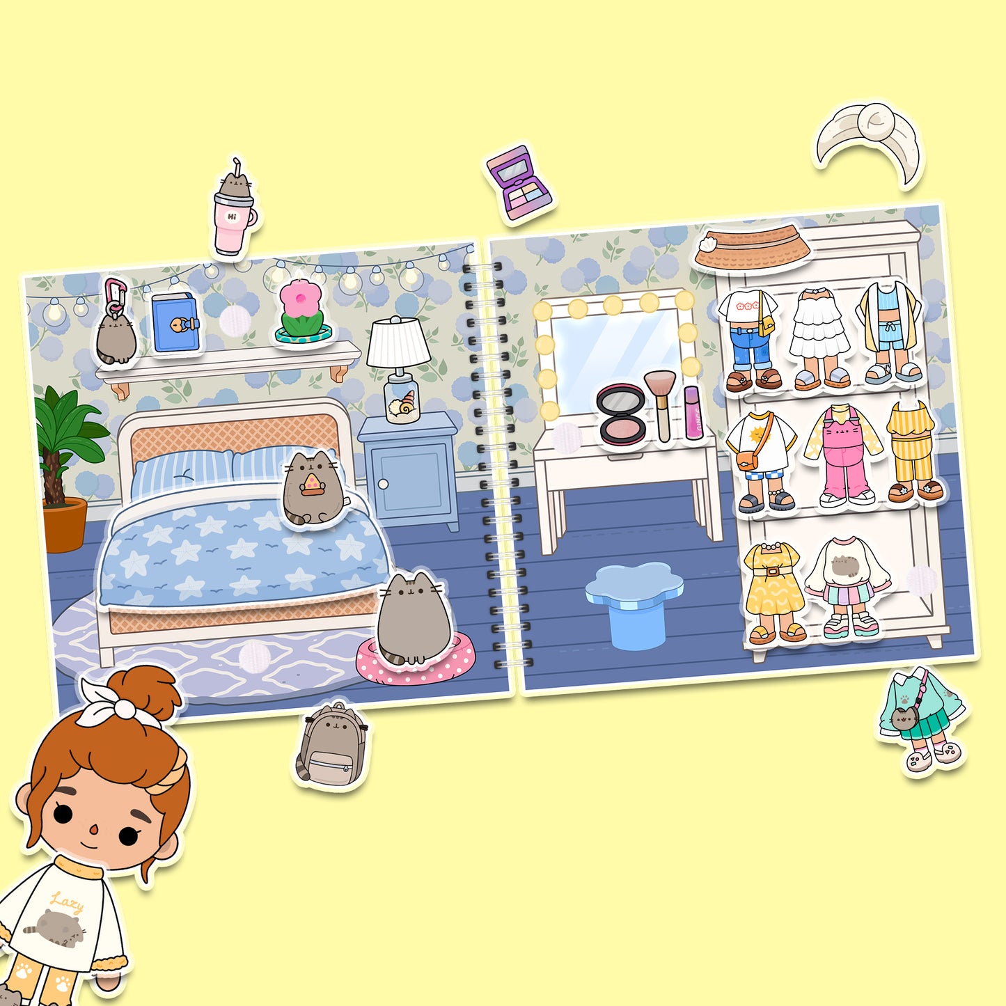 Secret House by the Sea – Kreativ-Buch mit Klett-Stickern