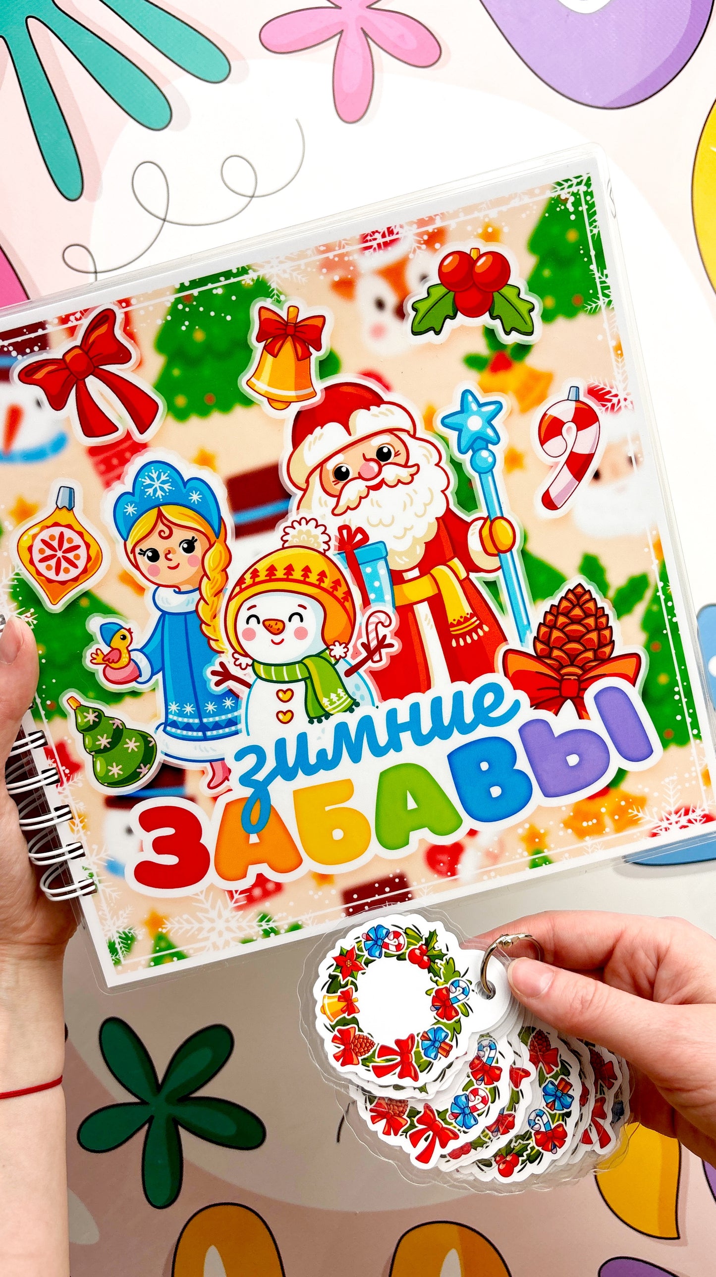 Winterspaß - Interaktives Buch mit Klett-Stickern