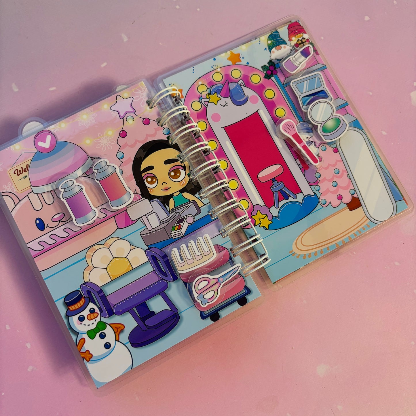 Wintergeschichten – Mini-Buch mit Klett-Stickern