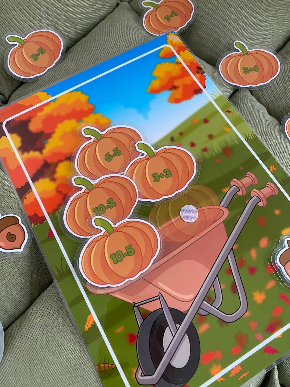 Lernspiel „Herbstliche Kürbiszauberei“ – Rechnen bis 10