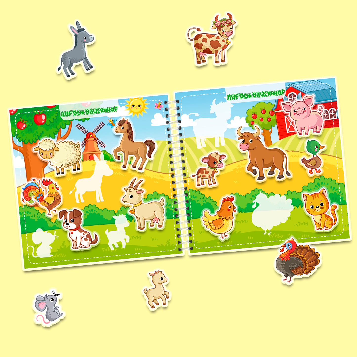 Erstes Lernbuch für Kleinkinder - Interaktives Buch mit Klett-Elementen