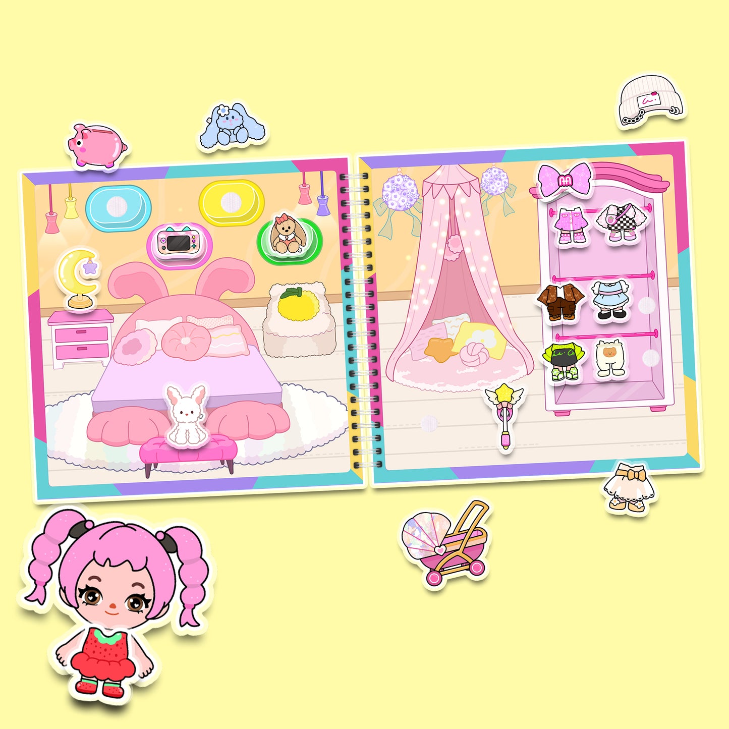 My Best Friends – Kreativ-Buch mit Klett-Stickern