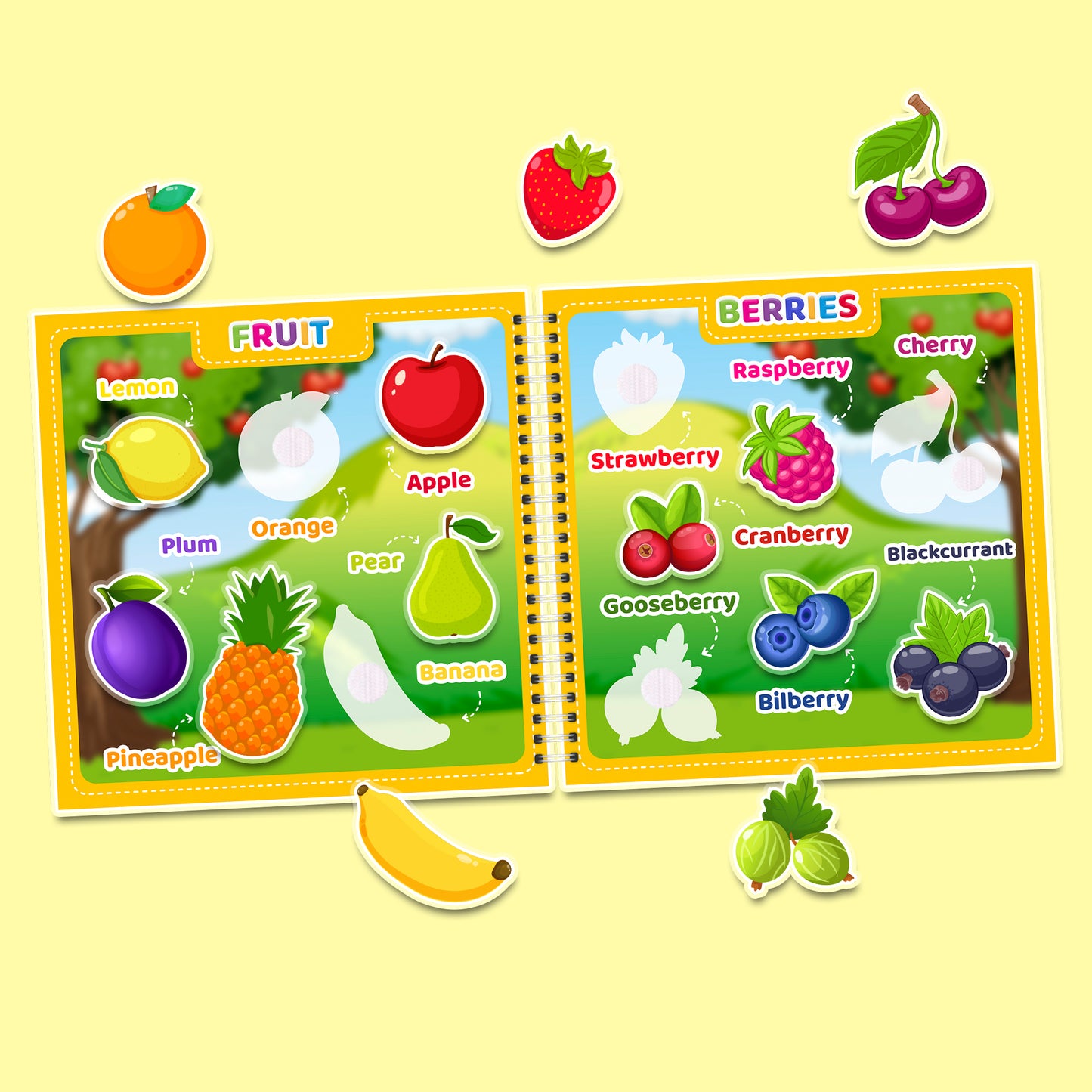 My First English (Part 1) – Interaktives Buch mit Klett-Stickern