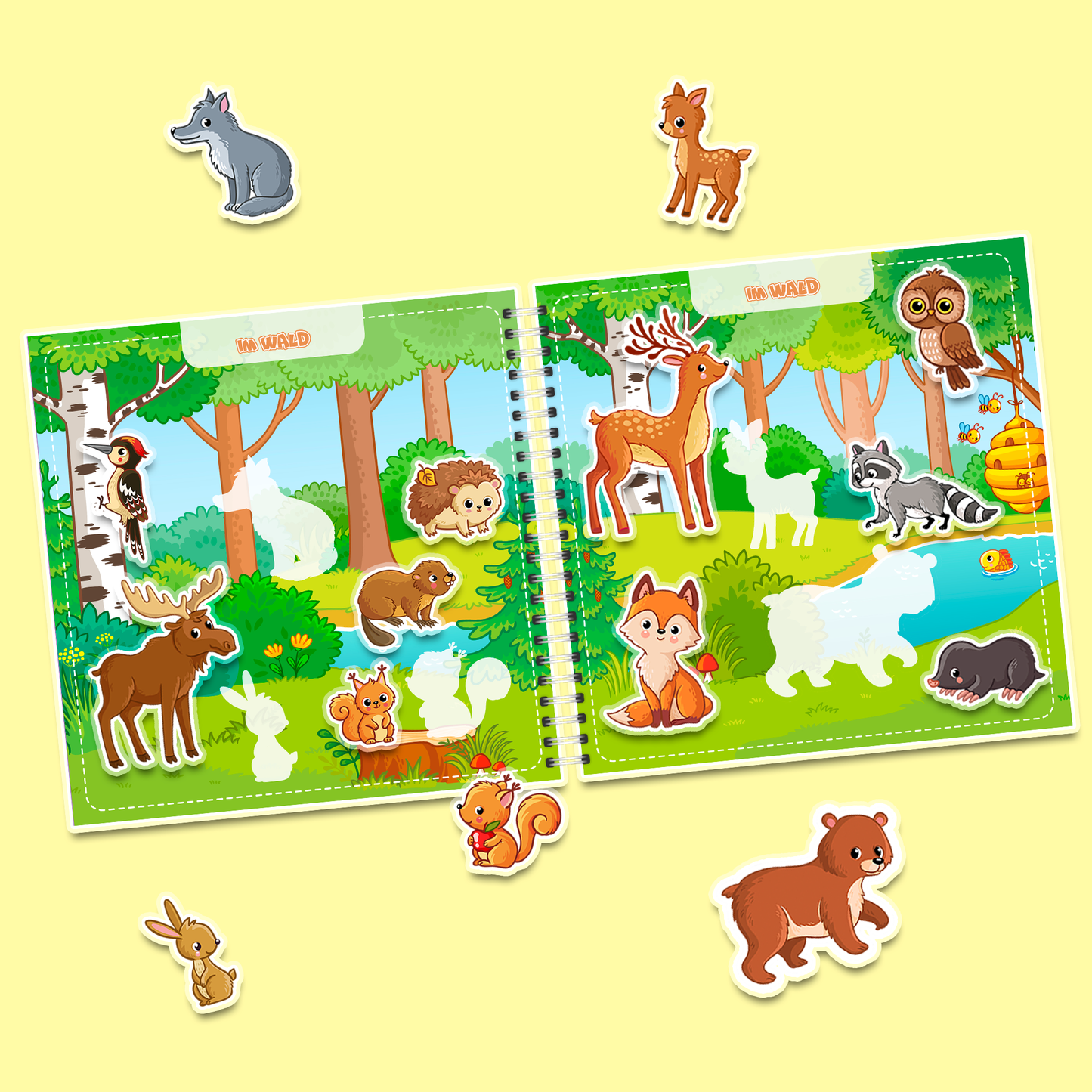 Erstes Lernbuch für Kleinkinder - Interaktives Buch mit Klett-Elementen