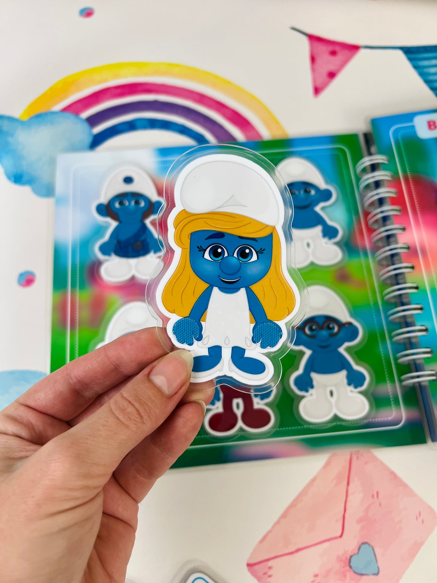 Märchenschlümpfe – Interaktives Buch mit Klett-Stickern