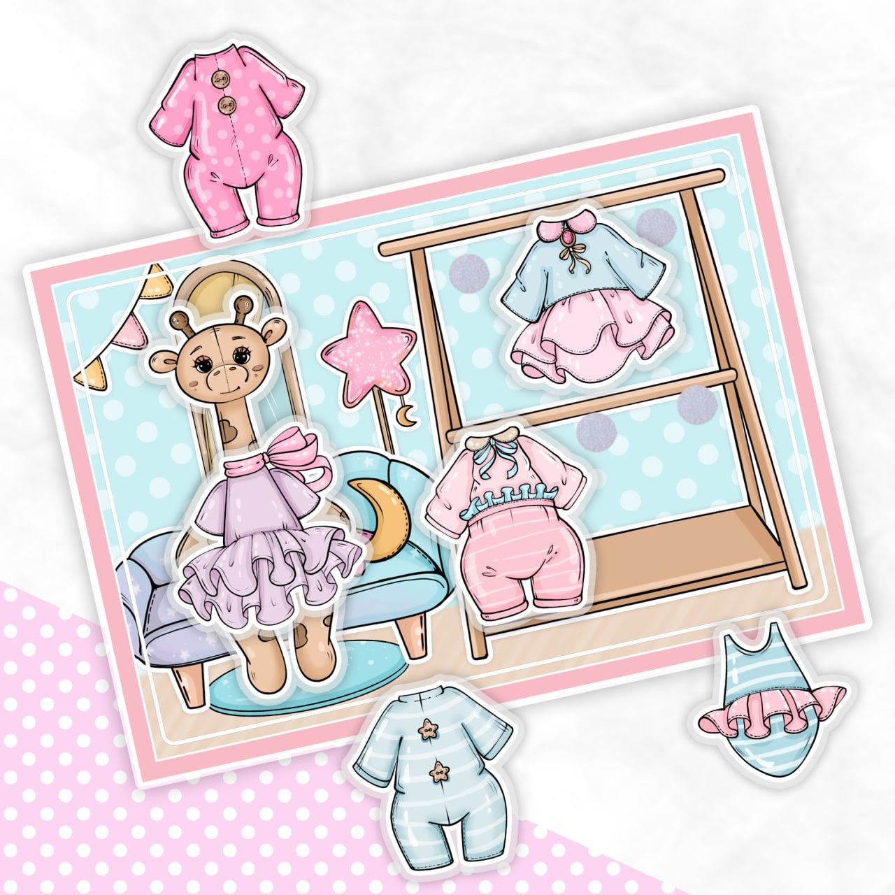 Anziehen und Spielen, Meine süßen Tierfreunde - Kreativ-Buch mit Klett-Stickern