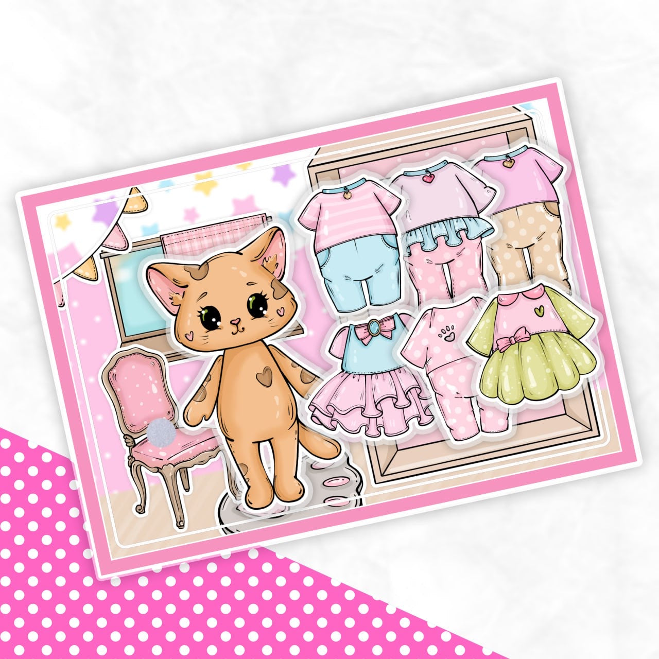 Anziehen und Spielen, Meine süßen Tierfreunde - Kreativ-Buch mit Klett-Stickern