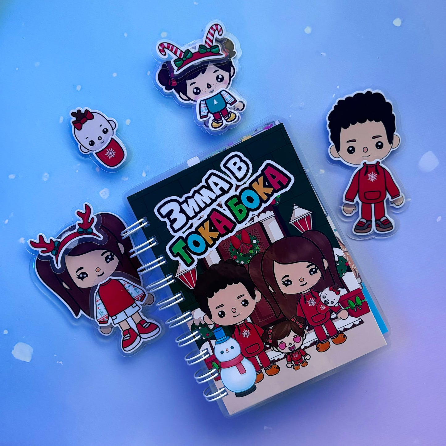 Wintermärchen (Teil 1) – Mini-Buch mit Klett-Stickern