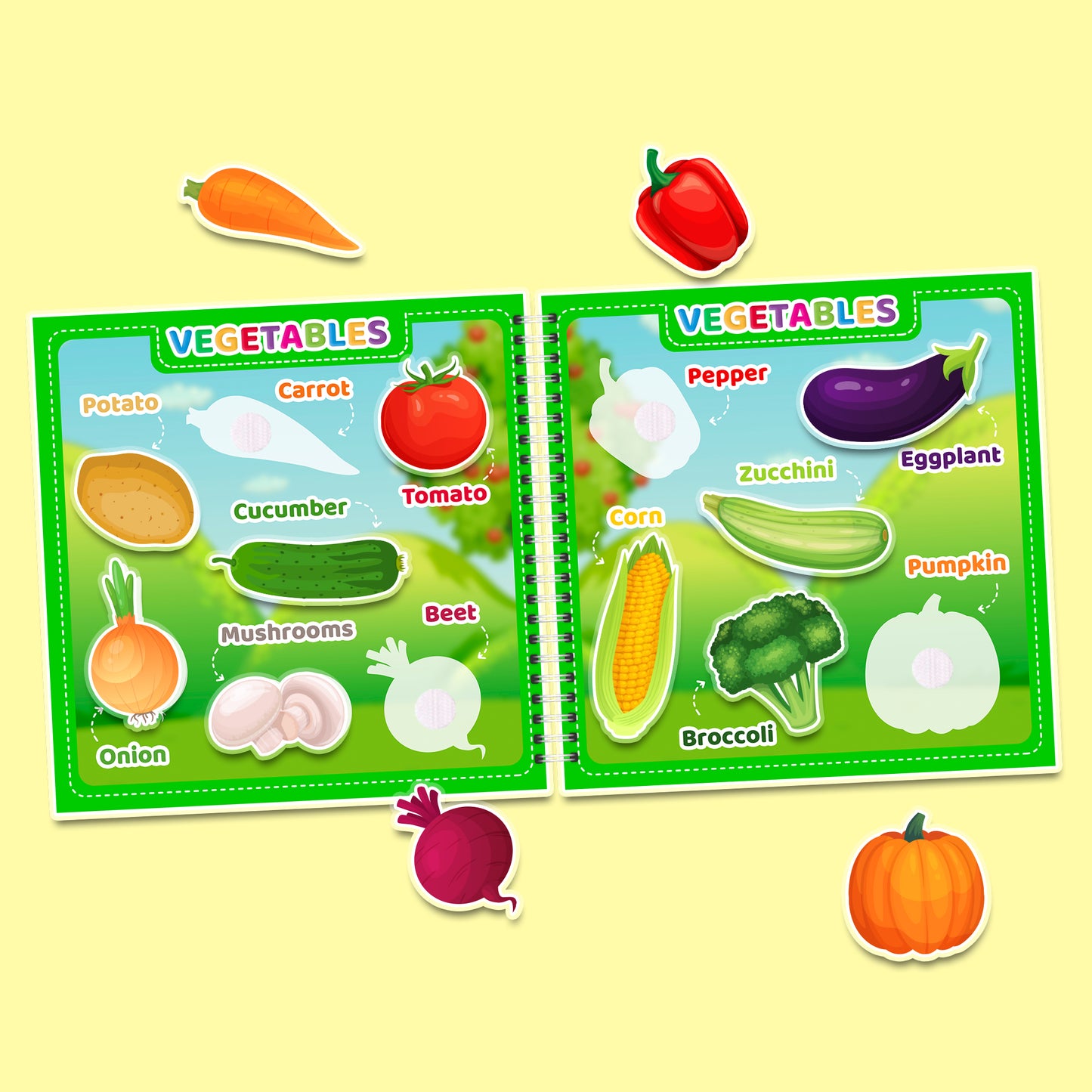 My First English (Part 1) – Interaktives Buch mit Klett-Stickern