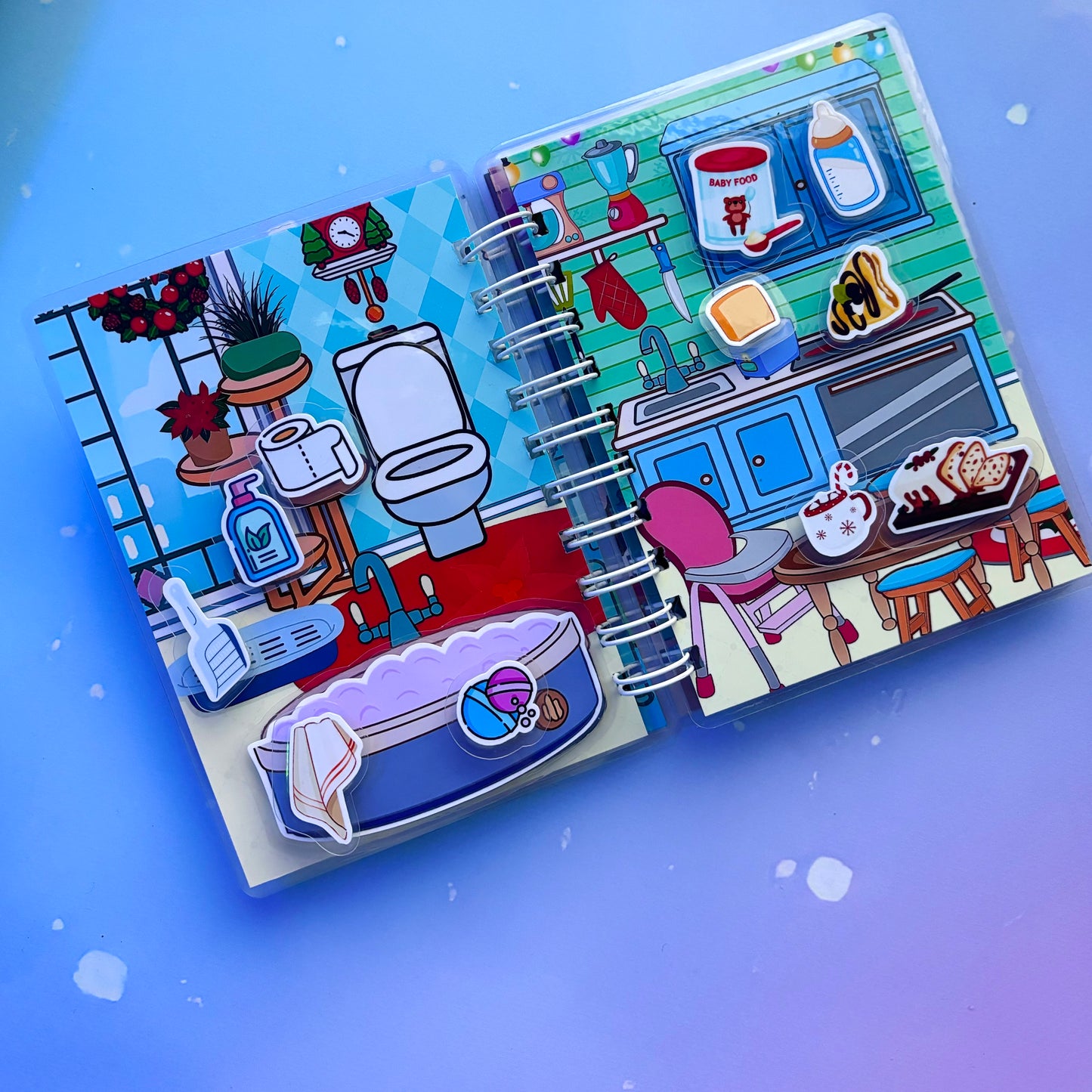 Wintermärchen (Teil 1) – Mini-Buch mit Klett-Stickern