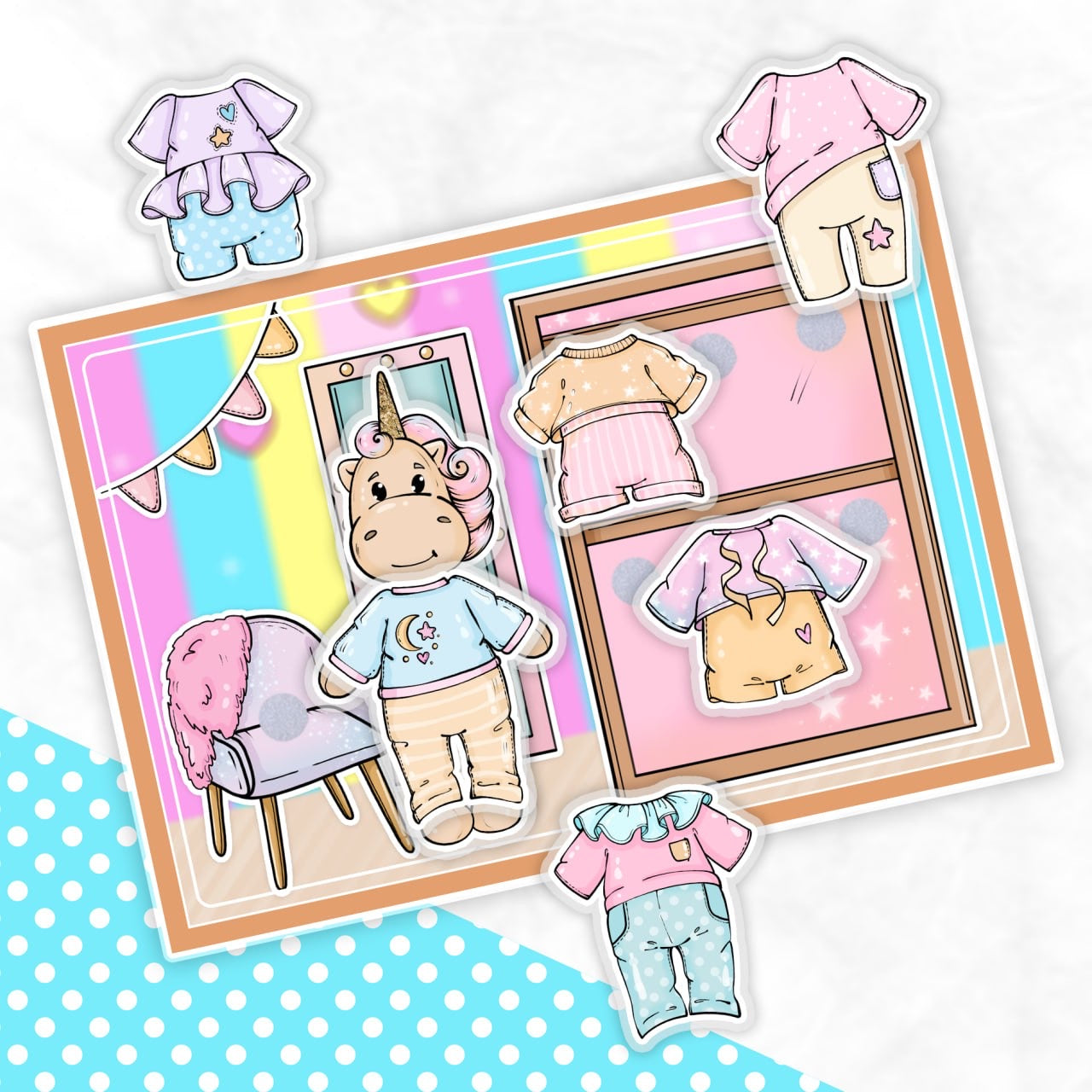 Anziehen und Spielen, Meine süßen Tierfreunde - Kreativ-Buch mit Klett-Stickern