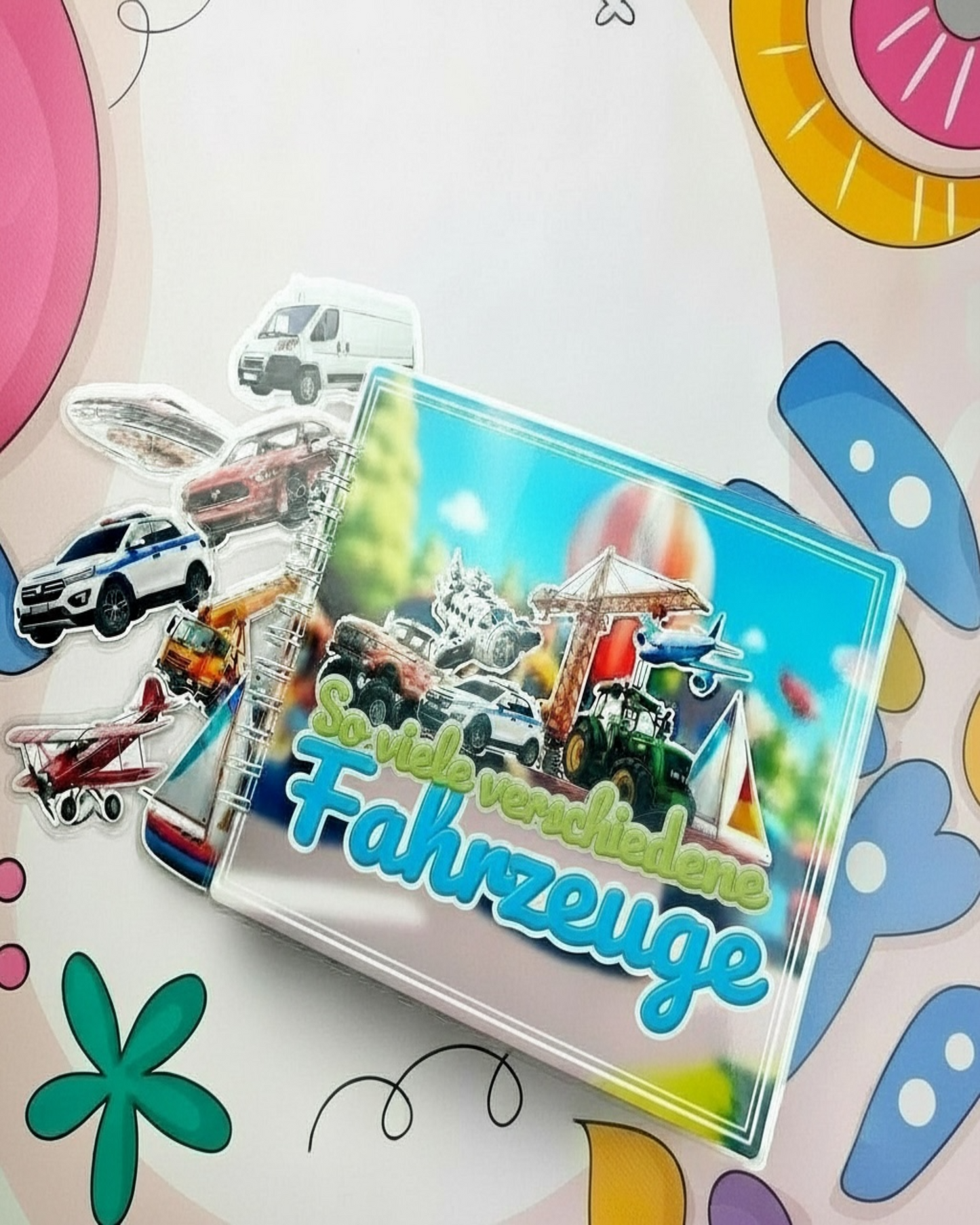 So viele verschiedene Fahrzeuge - Kreativ-Buch mit Klett-Stickern