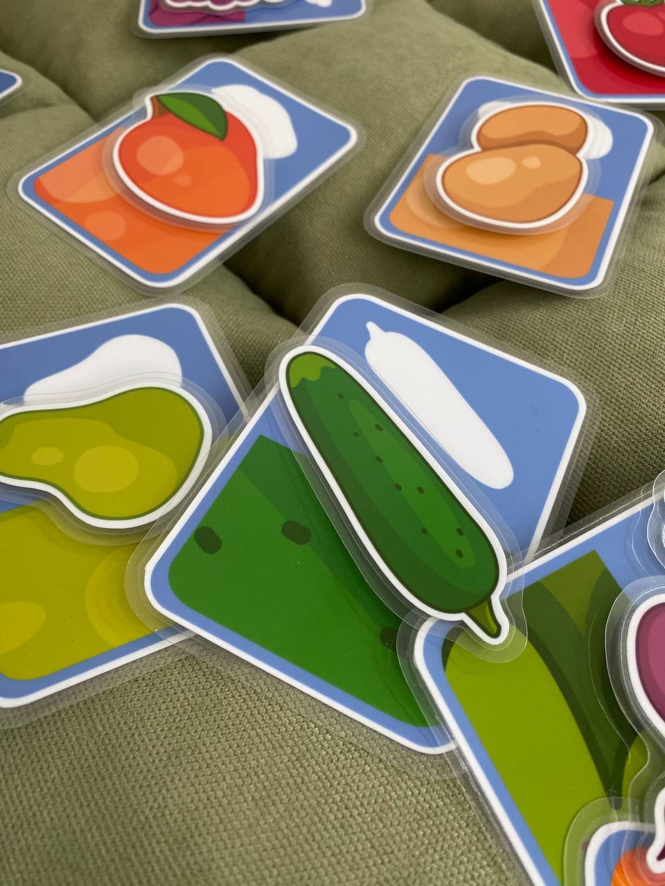 Lernspiel „Obst & Gemüse zuordnen“ – Erkennen, vergleichen & richtig platzieren