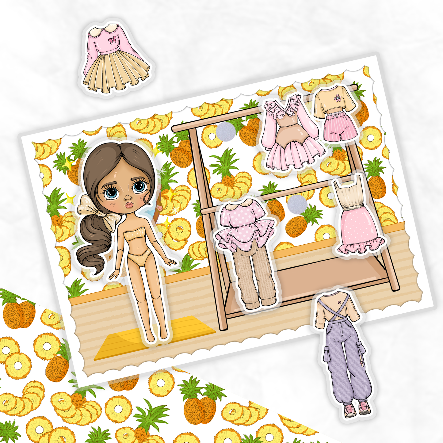 Anziehen und Spielen, Meine süßen Puppen - Kreativ-Buch mit Klett-Stickern