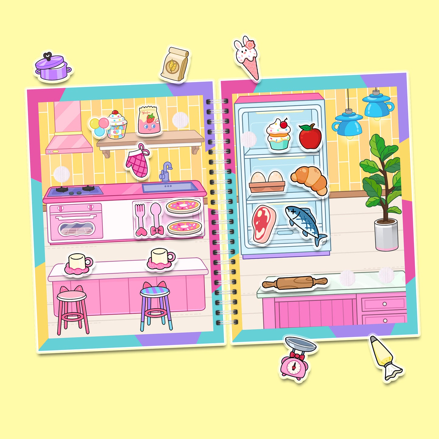 My Best Friends – Mini-Buch mit Klett-Stickern