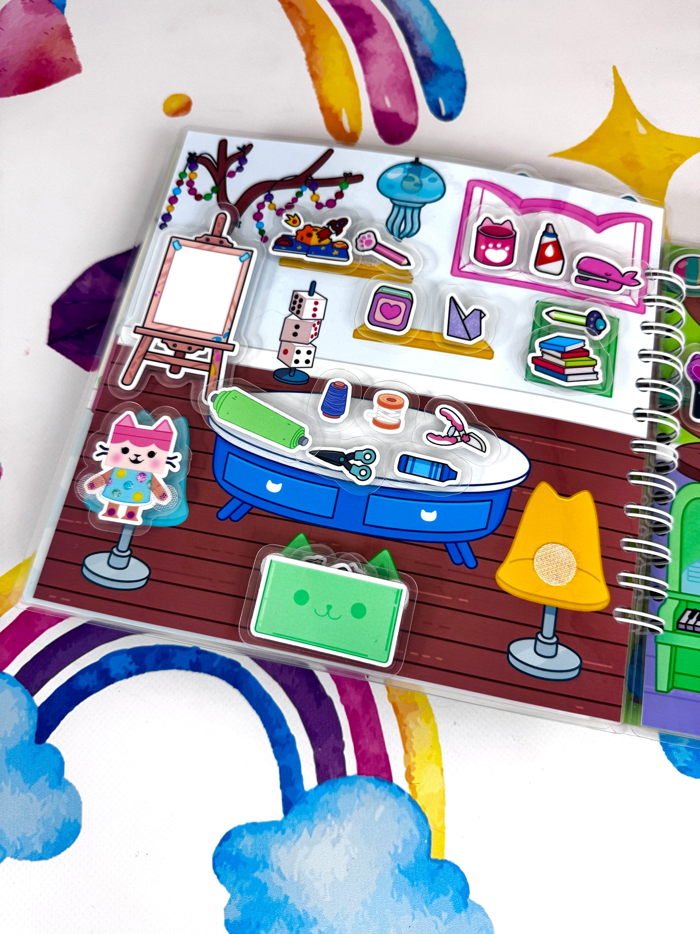 Gabbys Haus - Kreativ-Buch mit Klett-Stickern