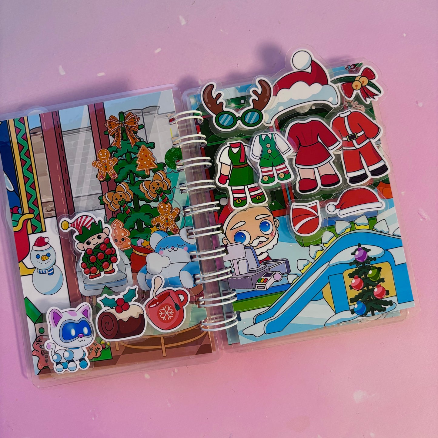 Wintergeschichten – Mini-Buch mit Klett-Stickern