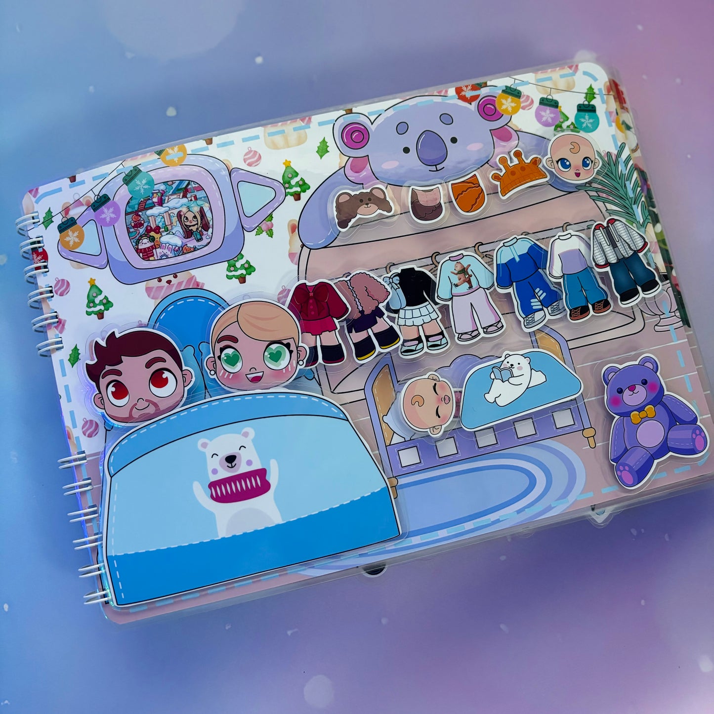 Wintergeschichten – Kreativ-Buch mit Klett-Stickern