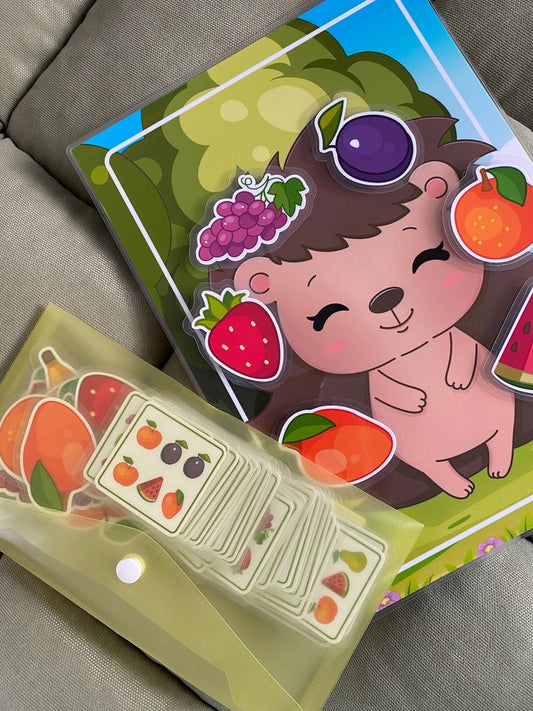 Lernspiel „Der fleißige Igel“ -  Sammle nach Vorlage