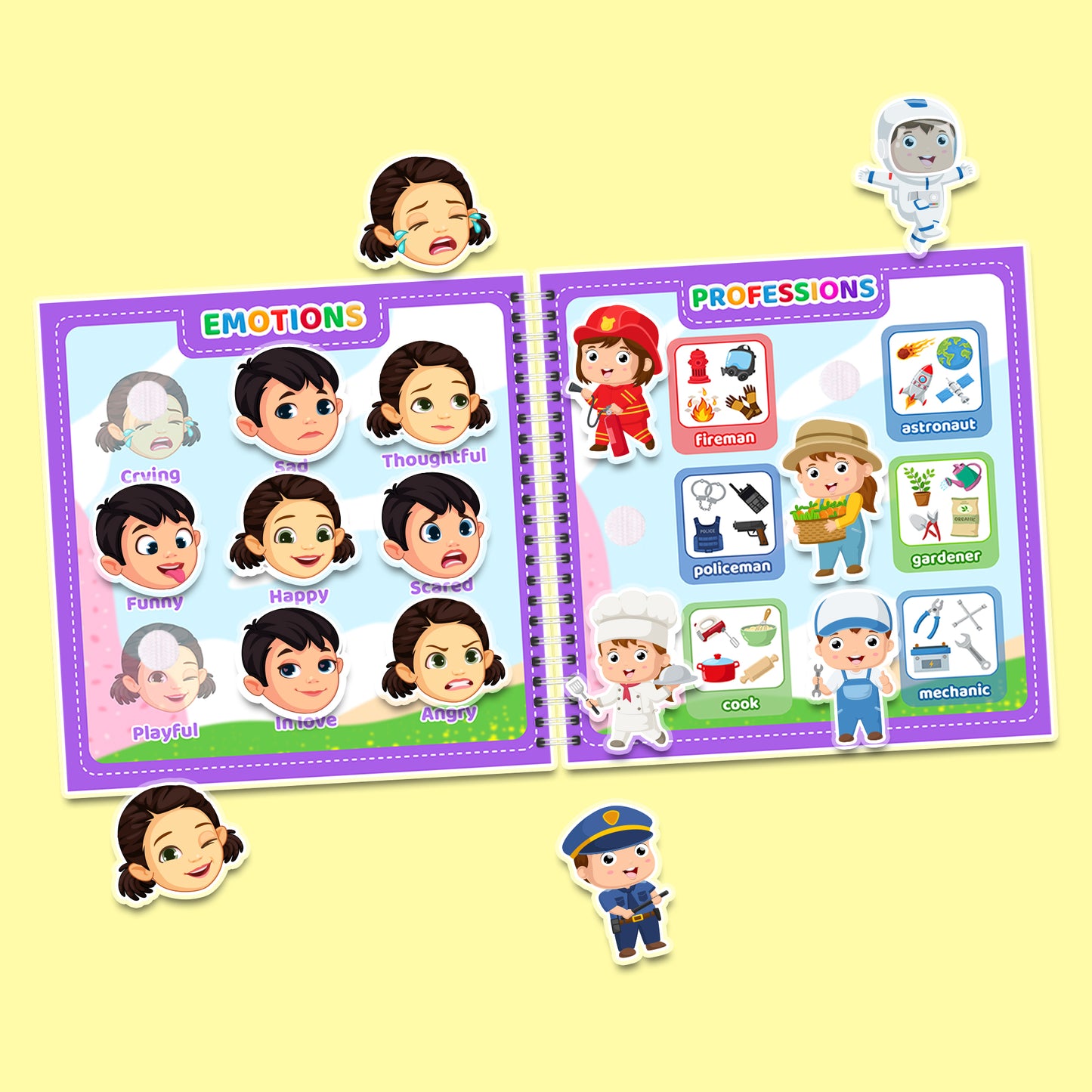 My First English (Part 2) – Interaktives Buch mit Klett-Stickern