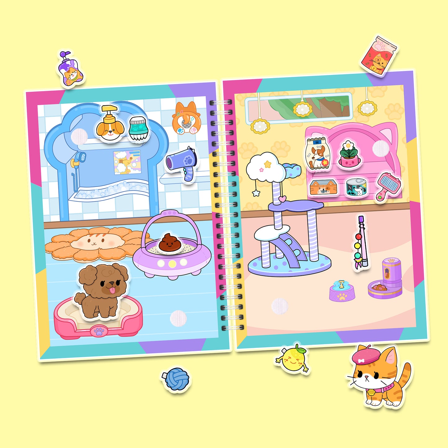 My Best Friends – Mini-Buch mit Klett-Stickern