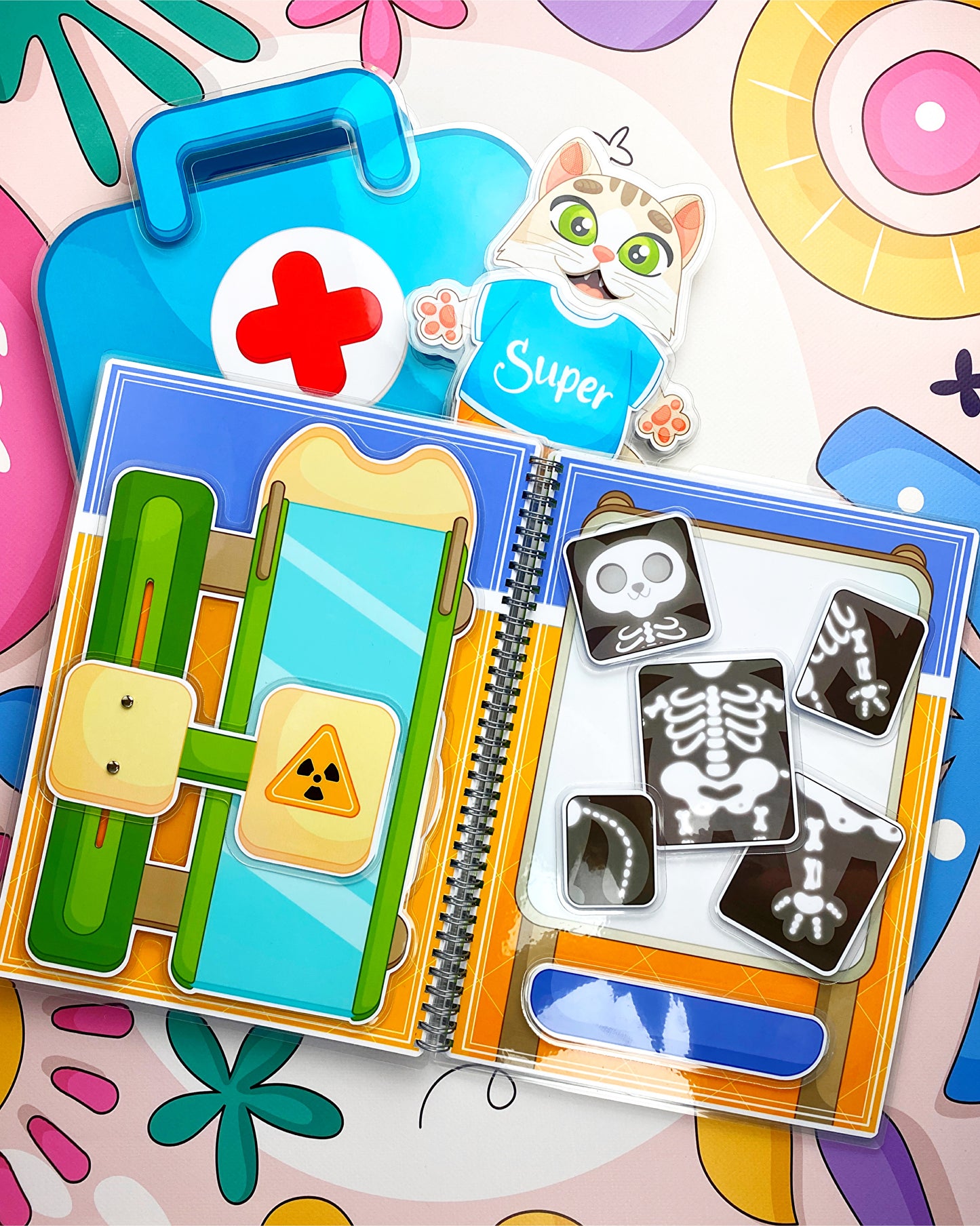 Krankenhaus - Kreativ-Buch mit Klett-Stickern