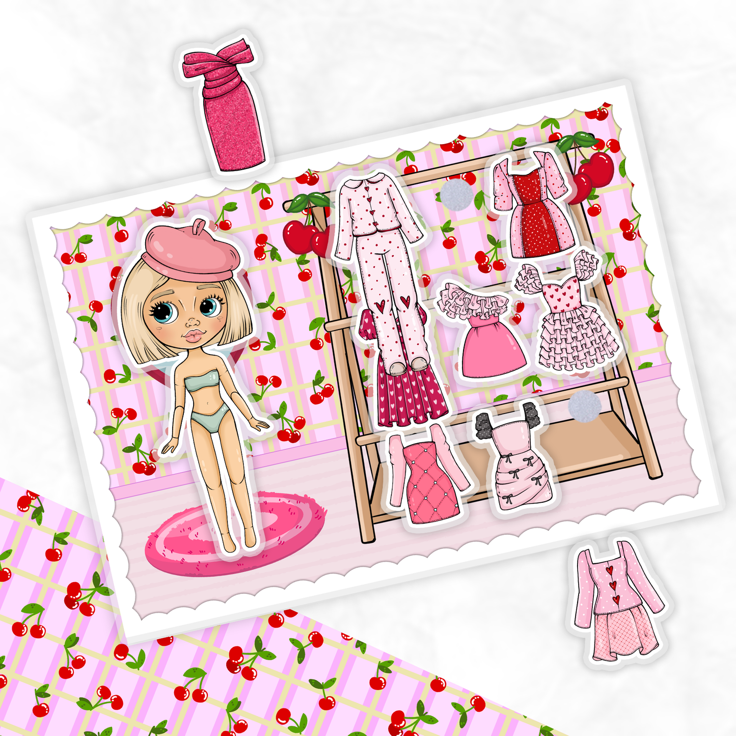 Anziehen und Spielen, Meine süßen Puppen - Kreativ-Buch mit Klett-Stickern