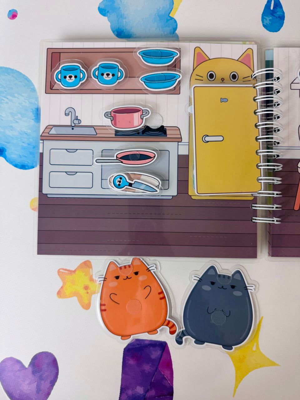 Pusheens Haus - Kreativ-Buch mit Klett-Stickern