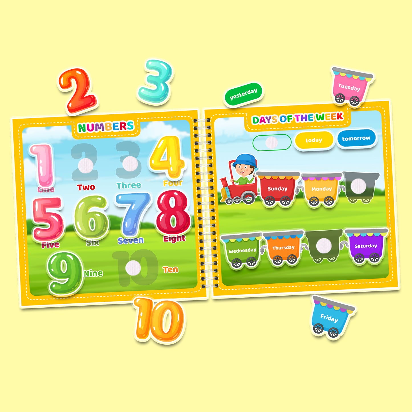 My First English (Part 1) – Interaktives Buch mit Klett-Stickern