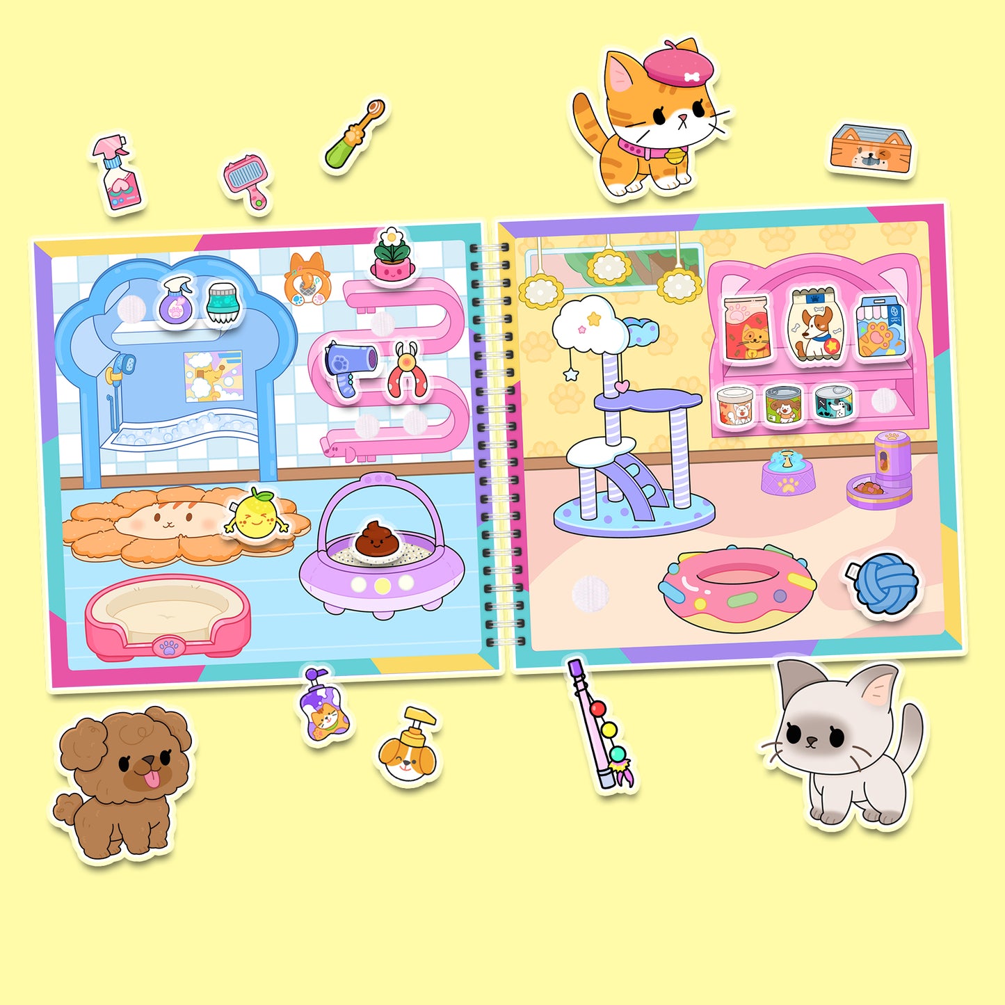 My Best Friends – Kreativ-Buch mit Klett-Stickern